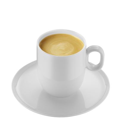 WMF - KOMPLEKT 2x Kohvitass alustassiga BARISTA 170 ml valge