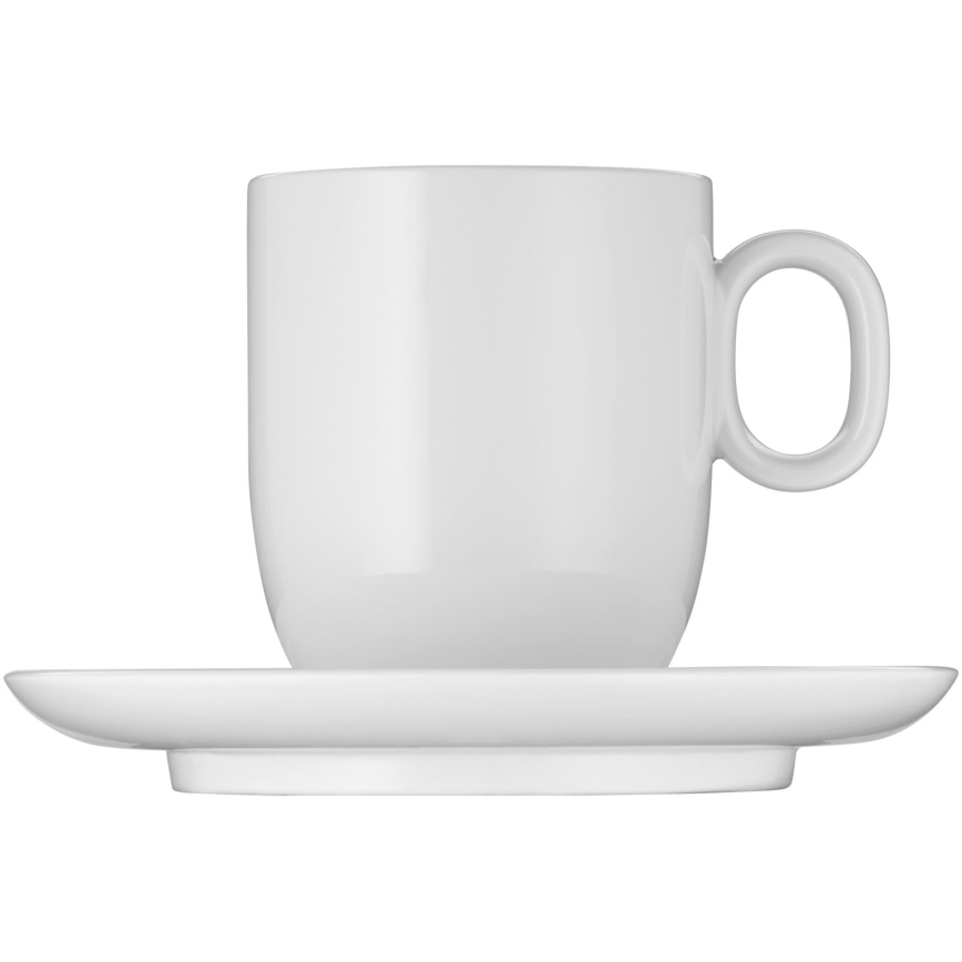 WMF - KOMPLEKT 2x Kohvitass alustassiga BARISTA 170 ml valge