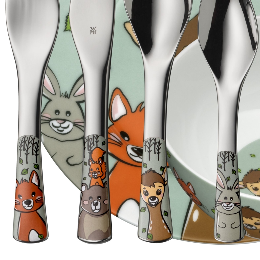 WMF - Laste lauanõud ja söögiriistad FOREST FRIENDS 6 tk