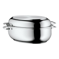 WMF - Ovaalne röstpann kaanega  41x28,5 x18 cm roostevaba