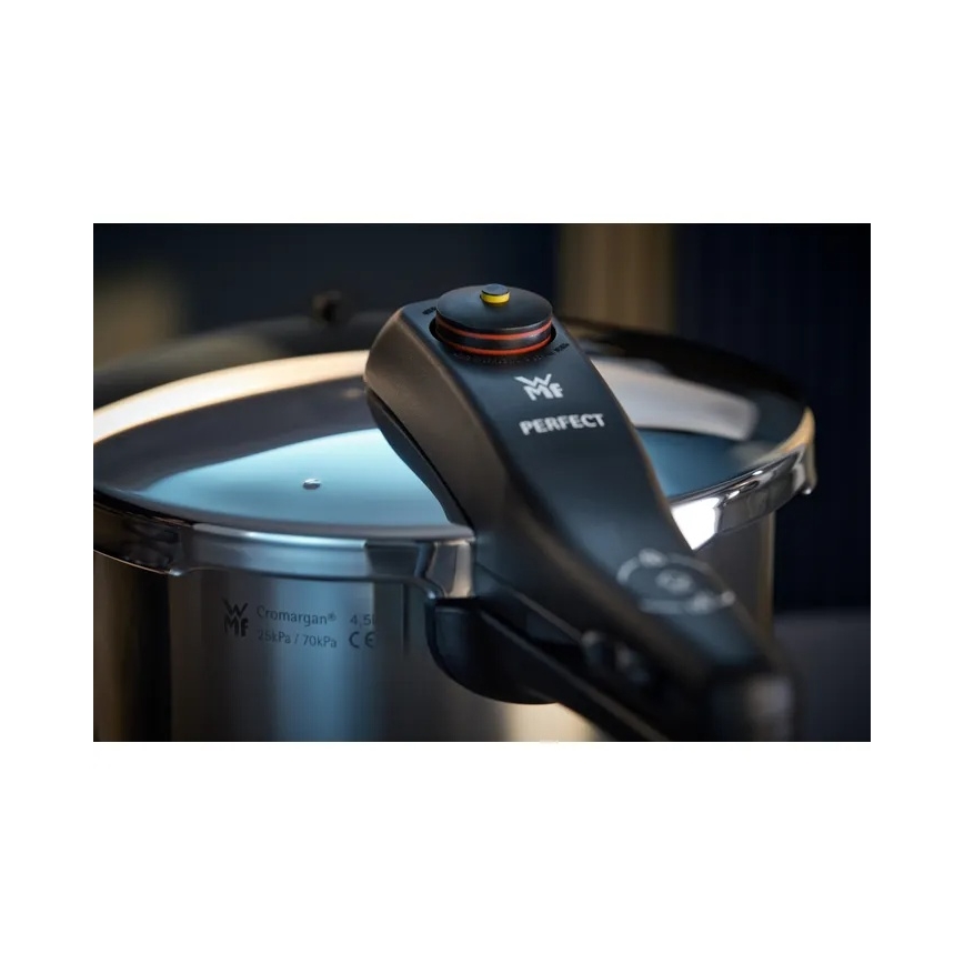 WMF - PERFECT roostevabast terasest rõhupottide komplekt 6,5 l ja 3 l