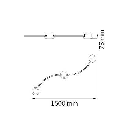 Wofi 10184 - LED Hämardatav kohtvalgusti LIMA 3xLED/7W/230V 3000K