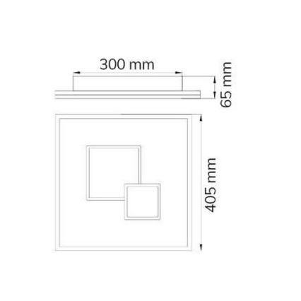 Wofi 11247 - LED Hämardatav laevalgusti NADRA LED/27W/230V