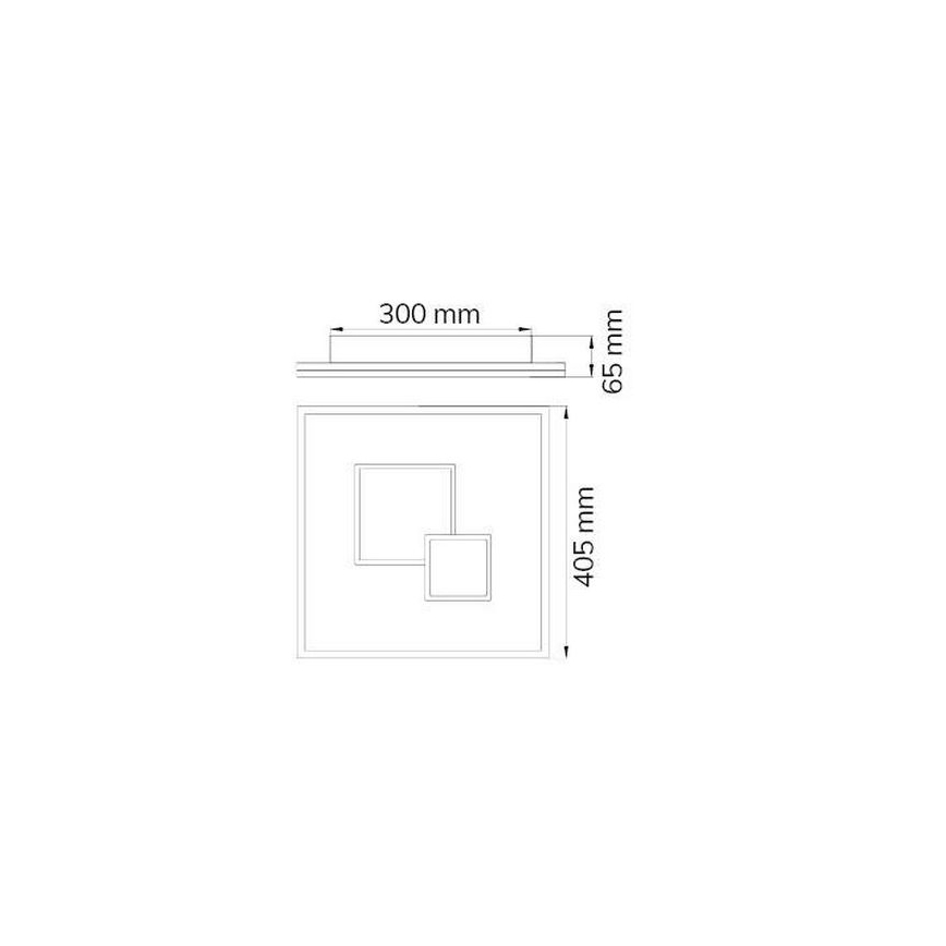 Wofi 11247 - LED Hämardatav laevalgusti NADRA LED/27W/230V