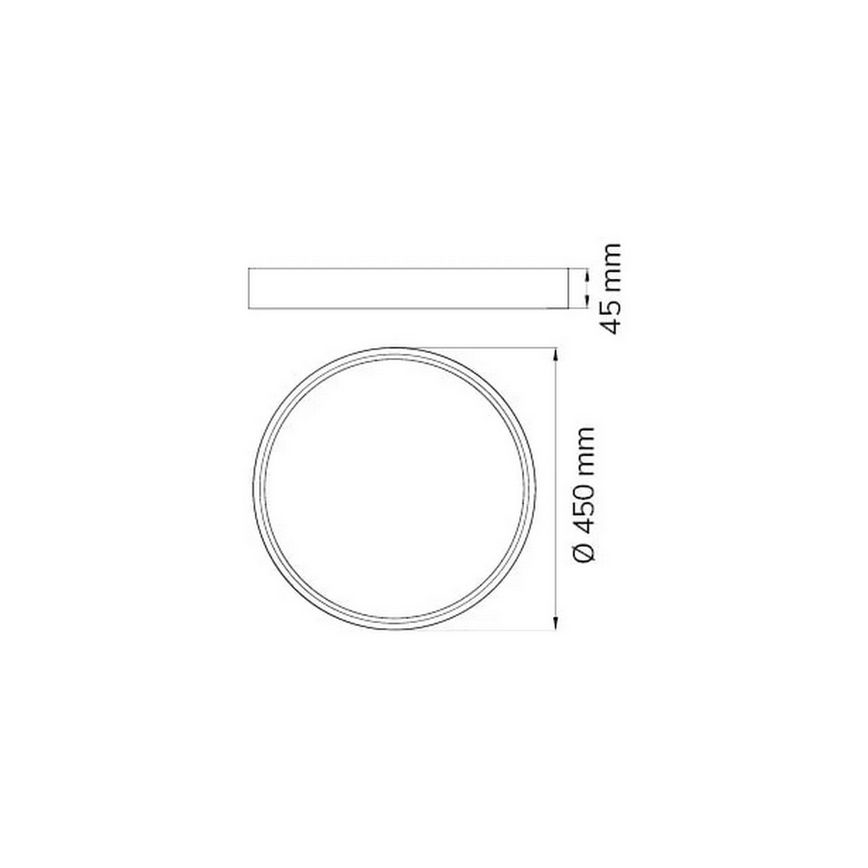 Wofi 11534 - LED Hämardatav laevalgusti DUBAI LED/27,5W/230V must