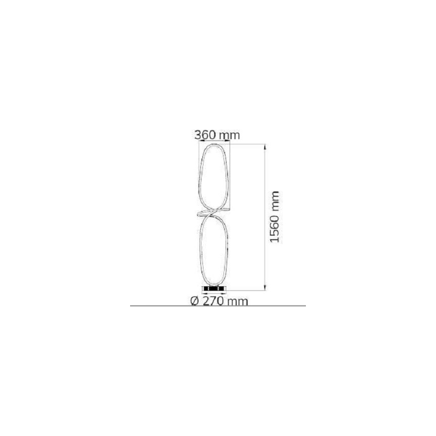 Wofi 11555 - LED Hämardatav põrandalamp MADISON LED/51,5W/230V 2700-5500K + kaugjuhtimispult