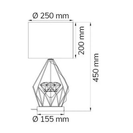 Wofi 11977 - LED Hämardatav laualamp AMY LED/10W/230V