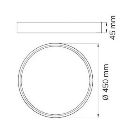 Wofi 12055 - LED Hämardatav laevalgusti DUBAI LED/27,5W/230V valge