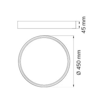 Wofi 12056 - LED Hämardatav laevalgusti DUBAI LED/27,5W/230V antratsiit