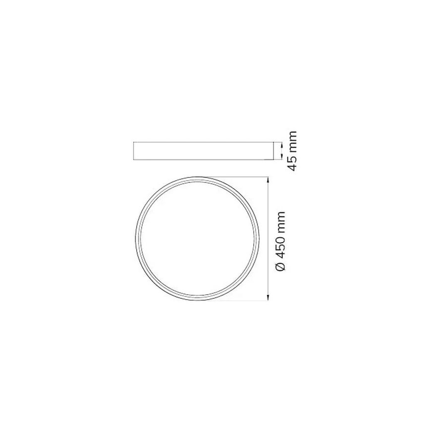 Wofi 12056 - LED Hämardatav laevalgusti DUBAI LED/27,5W/230V antratsiit