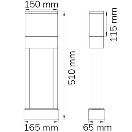 Wofi 12225 - LED Majanumber DIEGO LED/10,5W/230V 3000K IP54