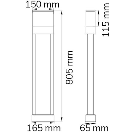 Wofi 12226 - LED Majanumber DIEGO LED/10,5W/230V 3000K IP54