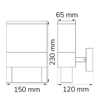 Wofi 12227 - LED Majanumber DIEGO LED/10,5W/230V 3000K IP54