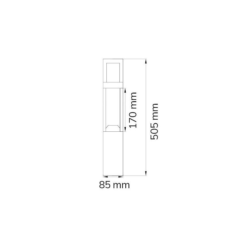 Wofi 12228 - LED Välivalgusti SIERRA LED/10W/230V IP54 50,5 cm