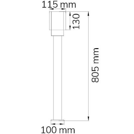 Wofi 12232 - Välilamp PITA 1xE27/10W/230V IP54