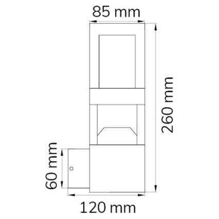 Wofi 12244 - LED Väli seinavalgusti SIERRA LED/10W/230V IP54