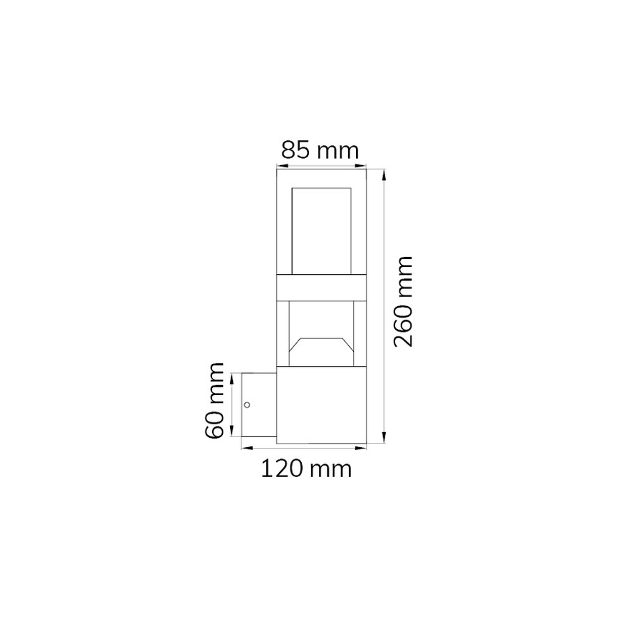 Wofi 12244 - LED Väli seinavalgusti SIERRA LED/10W/230V IP54