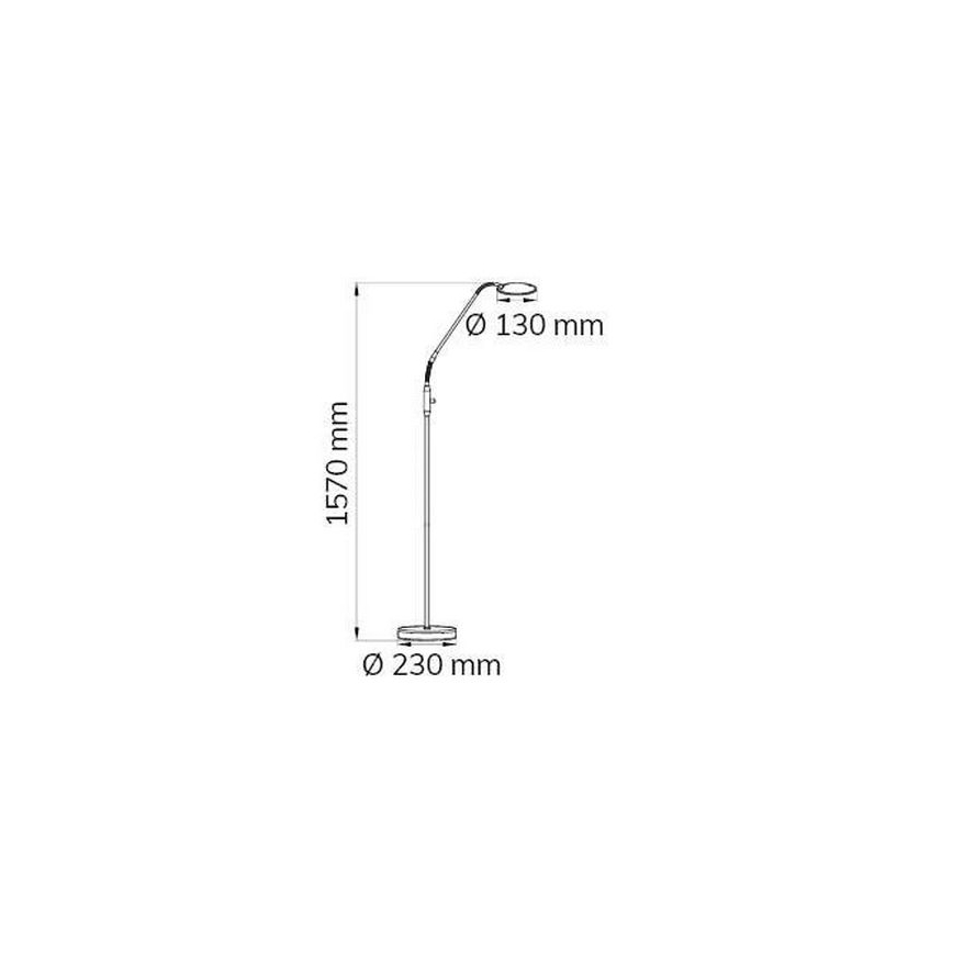 Wofi 3006.01.64.9000 - LED Hämardatav põrandalamp TWIN LED/4,6W/230V