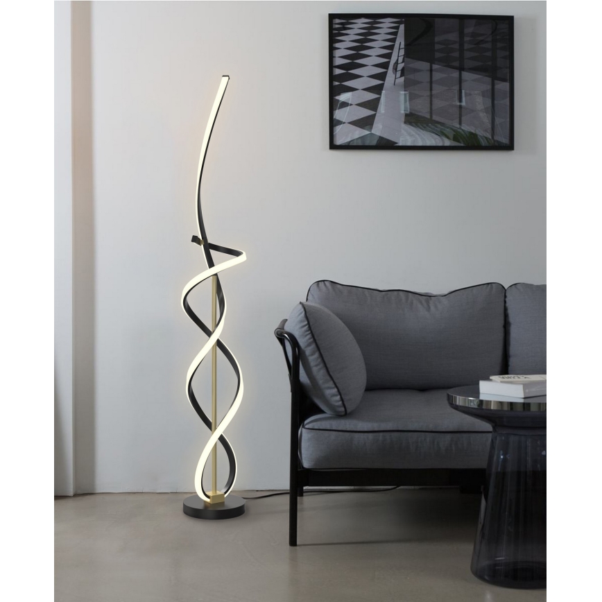 Wofi 3134-104 - LED Hämardatav põrandalamp INDIGO LED/31W/230V must/kuldne