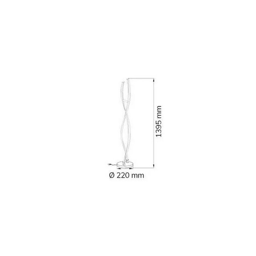 Wofi 3152.02.01.6000 - LED Hämardatav põrandalamp IDANA 2xLED/14W/230V