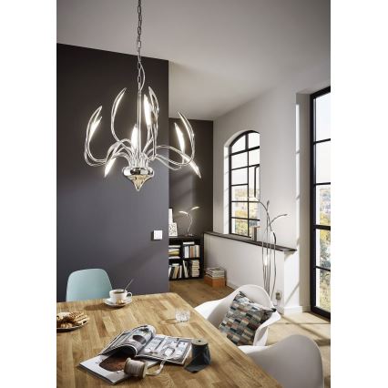 Wofi 3326.05.01.5000 - LED Hämardatav põrandalamp HAMPTON 5xLED/5,2W/230V + kaugjuhtimispult