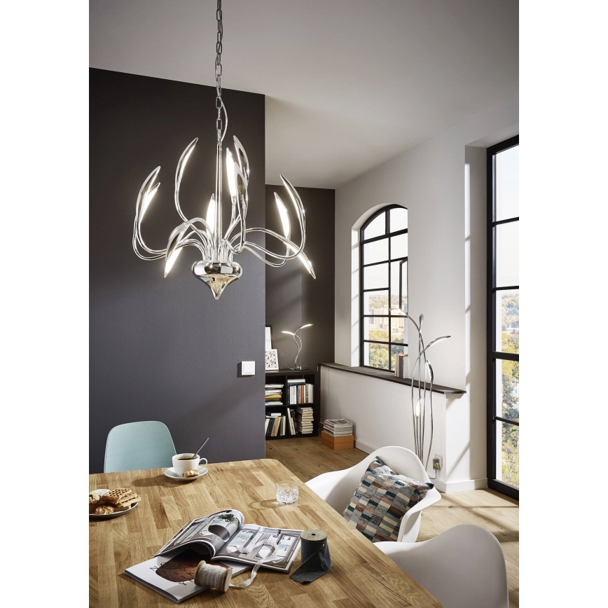Wofi 3326.05.01.5000 - LED Hämardatav põrandalamp HAMPTON 5xLED/5,2W/230V + kaugjuhtimispult