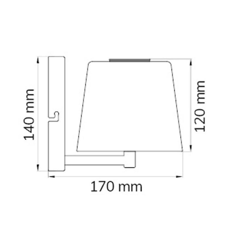 Wofi 4015.01.64.9000 - LED Hämardatav seinalamp GENK LED/2W/5V 2500 mAh