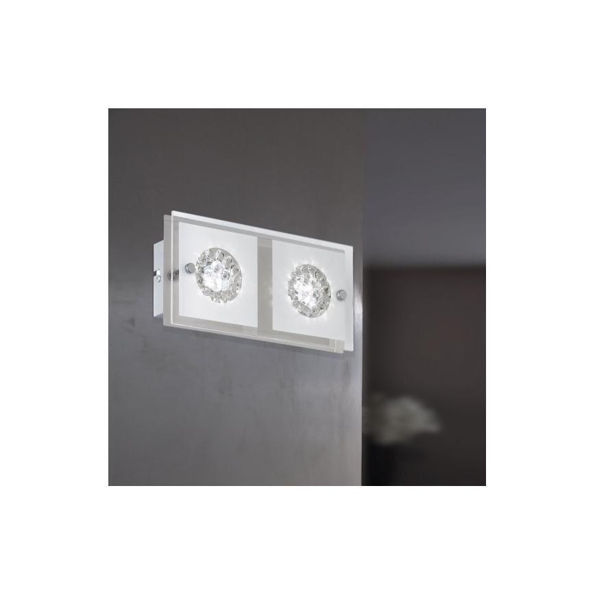 Wofi 4272.02.01.0000 - LED Seinavalgusti REIMS 2xLED/4W/230V
