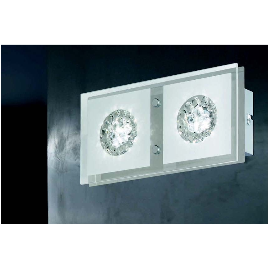 Wofi 4272.02.01.0000 - LED Seinavalgusti REIMS 2xLED/4W/230V
