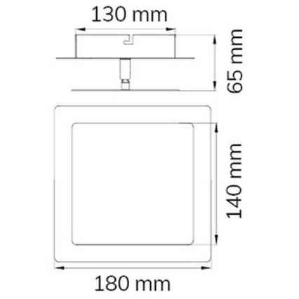 Wofi 451401709000 - LED Seinavalgusti FEY LED/8W/230V kroom