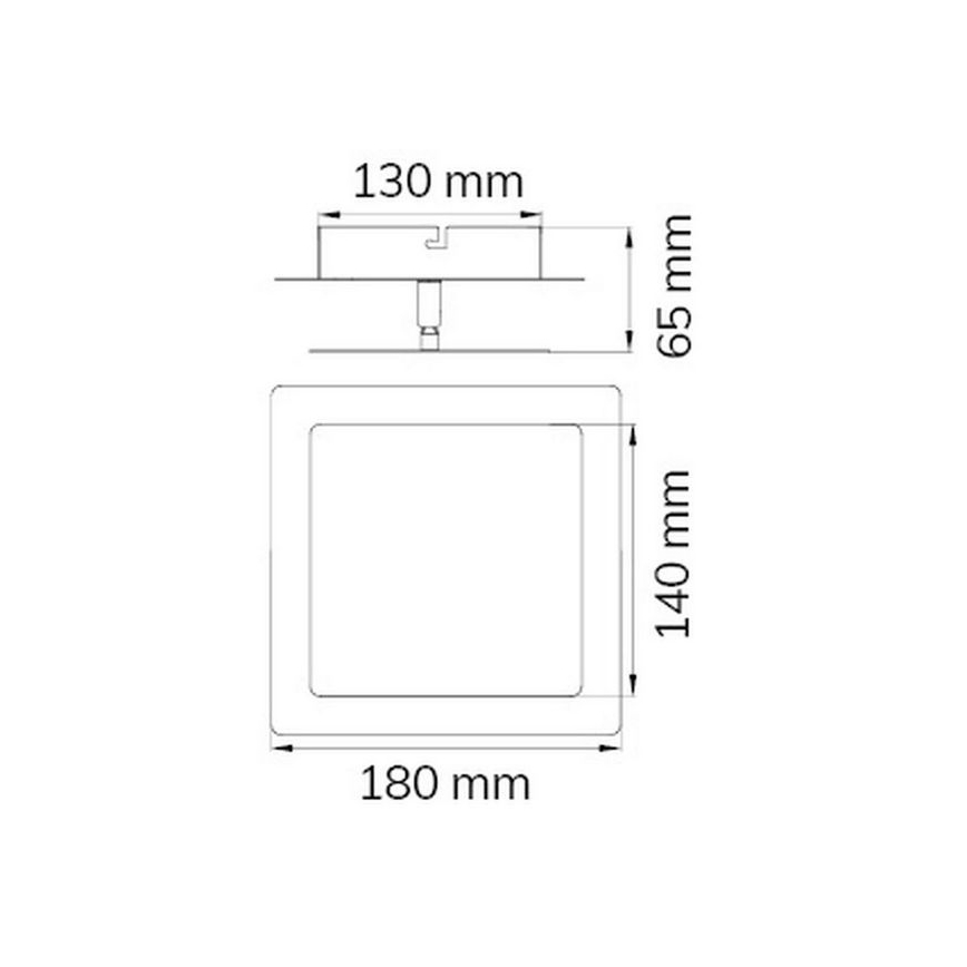 Wofi 451401709000 - LED Seinavalgusti FEY LED/8W/230V matt kroom