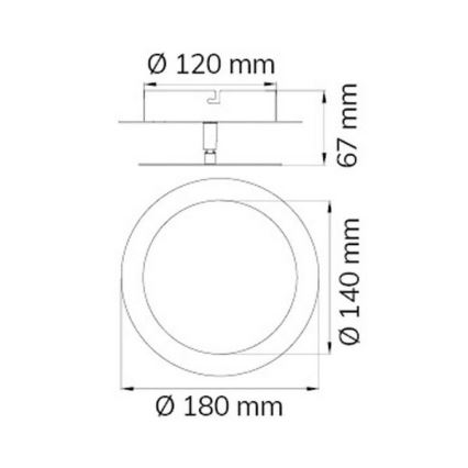 Wofi 451701709000 - LED Seinavalgusti SLIGO LED/6W/230V kroom