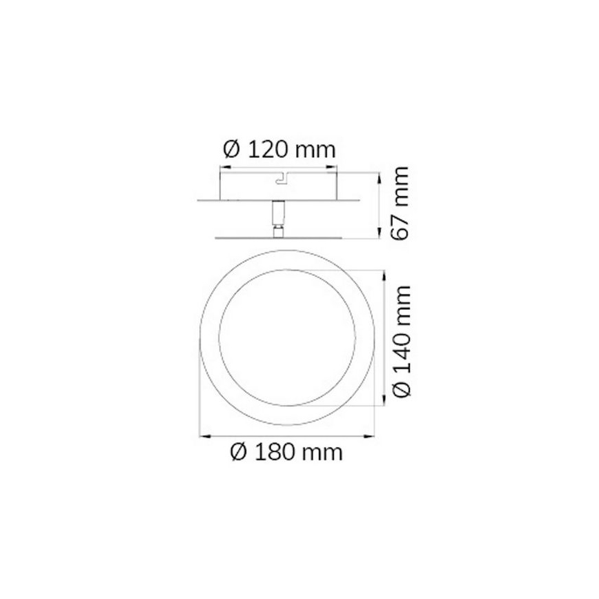 Wofi 451701709000 - LED Seinavalgusti SLIGO LED/6W/230V matt kroom