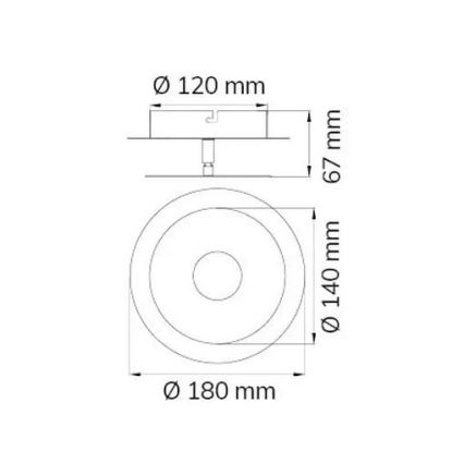 Wofi 451901709000 - LED Seinavalgusti AFIR LED/6W/230V matt kroom