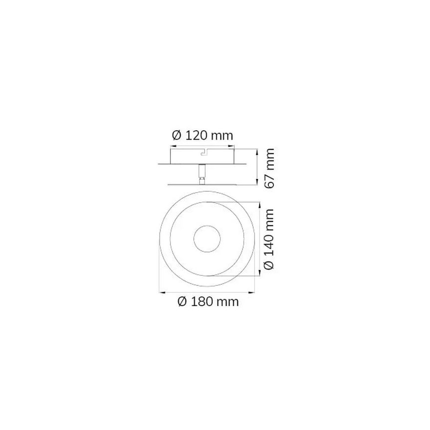 Wofi 451901709000 - LED Seinavalgusti AFIR LED/6W/230V matt kroom
