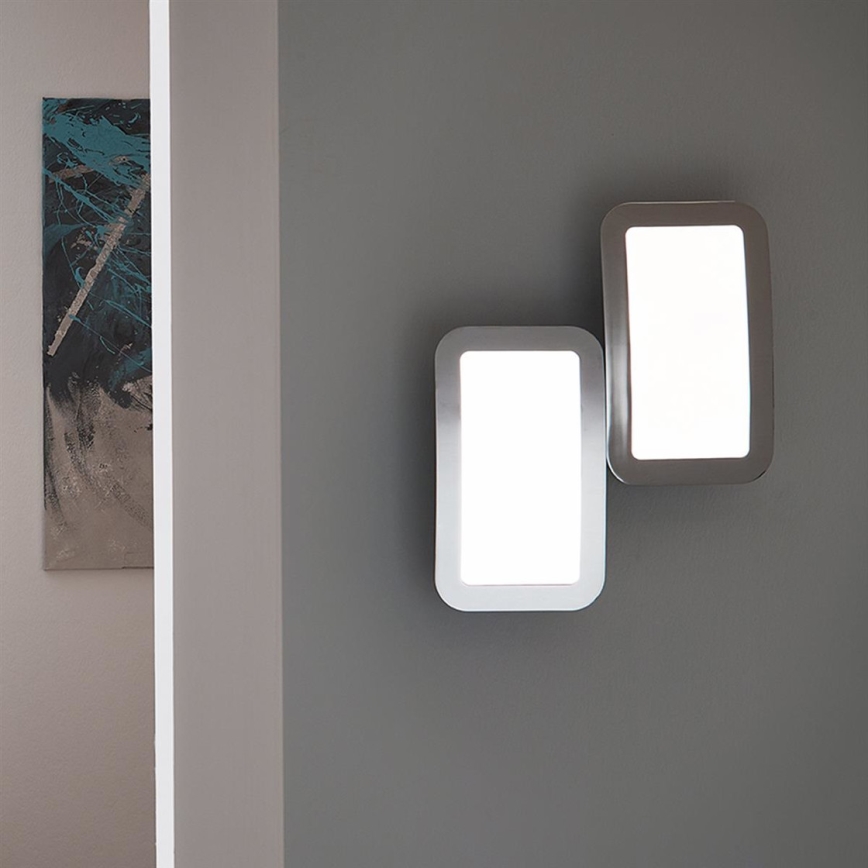 Wofi 4526.02.01.6000 - KOMPLEKT 2x LED Hämardatav seinavalgusti SAGA LED/8W/230V