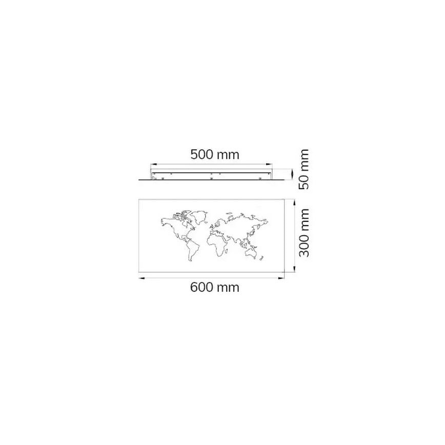 Wofi 4556.01.50.9600 - LED Seina dekoratiivne valgusti LINDA LED/26W/230V 3000K