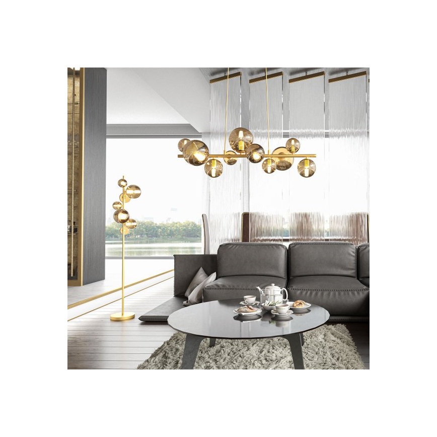Wofi 6014.10.14.9000 - LED Lühter VILLA 10xG9/3W/230V kuldne