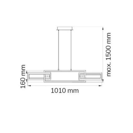 Wofi 6133.03.64.9000 - LED Hämardatav lühter MURIEL LED/26W/230V