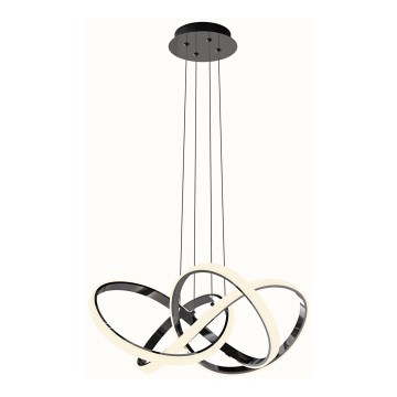 Wofi 6134-105L - LED Hämardatav lühter INDIGO LED/50W/230V must/läikiv kroom