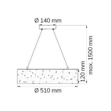 Wofi 6370.01.70.7000 - LED Lühter LEIKA LED/21W/230V