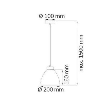 Wofi 6804.01.64.0000 - Lühter CLARA 1xE27/60W/230V