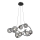 Wofi 7014-805 - LED Lühter NANCY 8xG9/3,5W/230V must/läikiv kroom