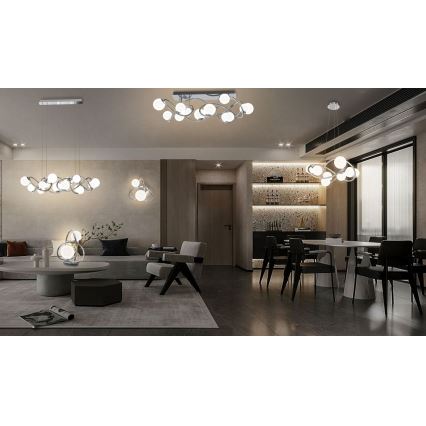 Wofi 7014-807 - LED Lühter NANCY 8xG9/3,5W/230V läikiv kroom