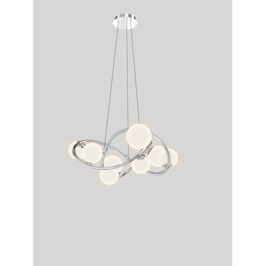 Wofi 7014-807 - LED Lühter NANCY 8xG9/3,5W/230V läikiv kroom