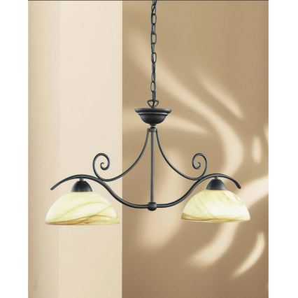 Wofi 7128.02.09.0000 - Lühter LACCHINO 2xE27/60W/230V