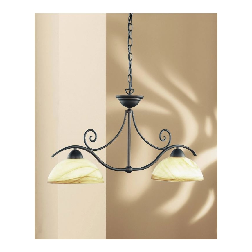 Wofi 7128.02.09.0000 - Lühter LACCHINO 2xE27/60W/230V