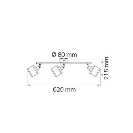 Wofi 719603019000 - Kohtvalgusti ALEXIA 3xE14/28W/230V