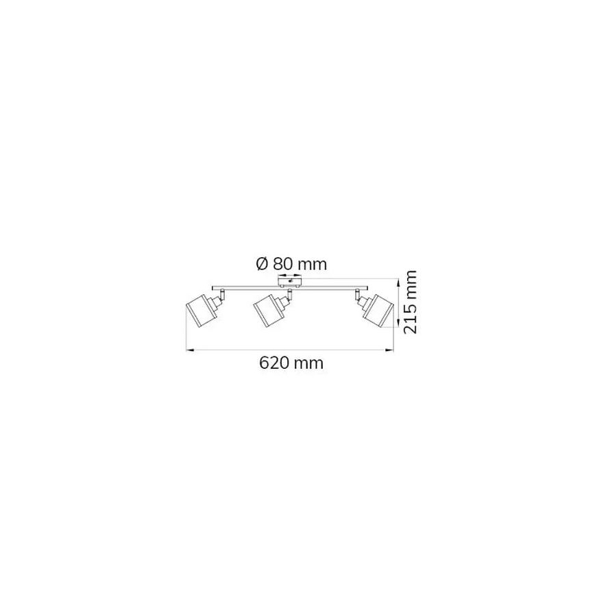 Wofi 719603019000 - Kohtvalgusti ALEXIA 3xE14/28W/230V