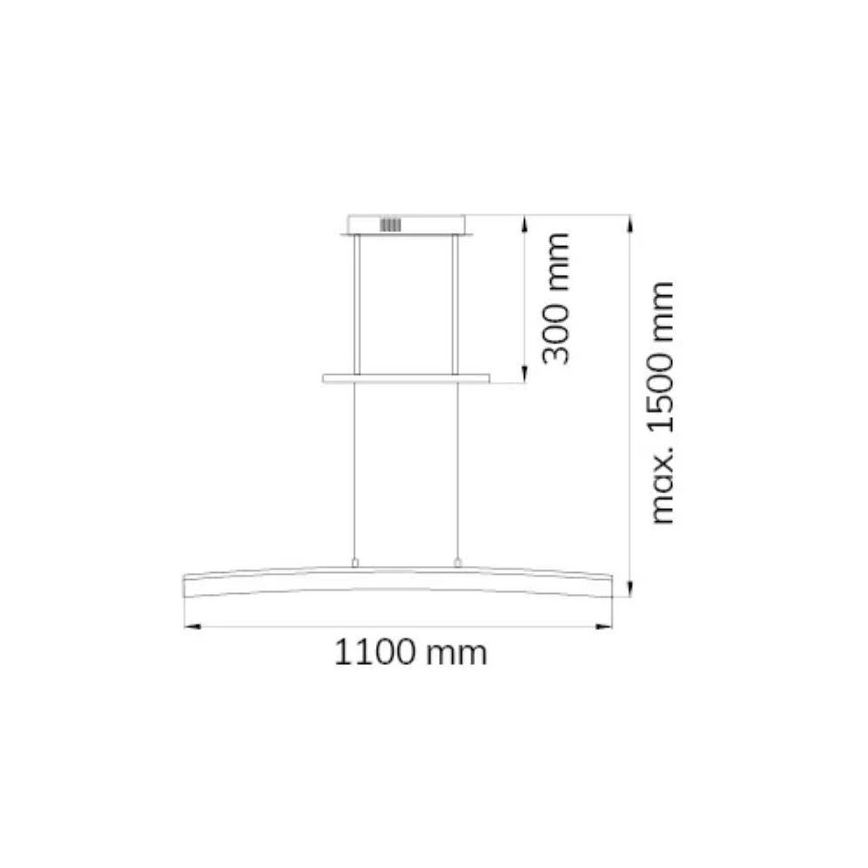 Wofi 7230.01.64.6000 - LED Hämardatav lühter FERROL LED/28W/230V